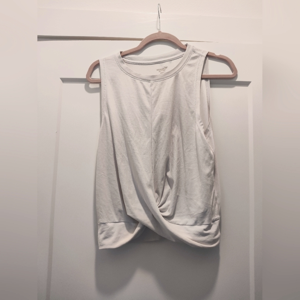 White athletic top